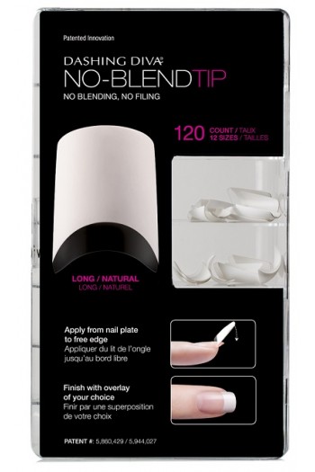 Dashing Diva - No-Blend Tip - Long / Natural - 120ct Dashing Diva - No-Blend Tip - Long / Natural - 120ct