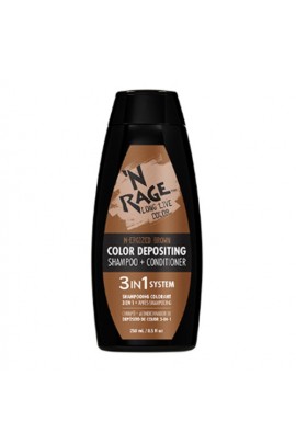 Ardell N'Rage - Color Depositing Shampoo + Conditioner - N-Ergized Brown - 250mL / 8.5oz