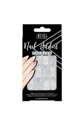 Ardell Nail Addict - Premium Artificial Nail Set - Glass Deco