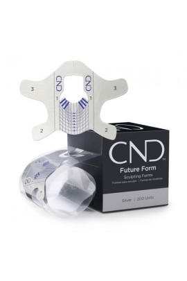 CND Plexigel - Future Form Sculpting Forms - Silver - 200ct