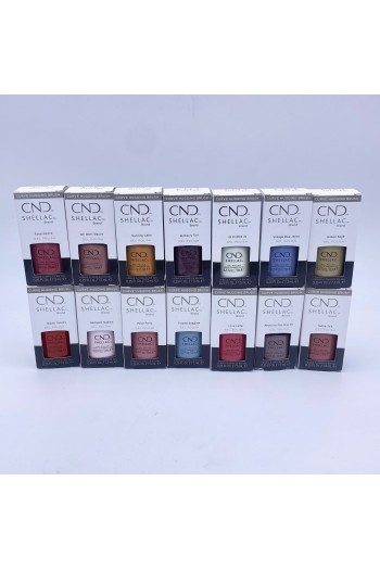CND Shellac - ColorWorld Collection -  0.25oz / 7.3ml - All 14 Colors