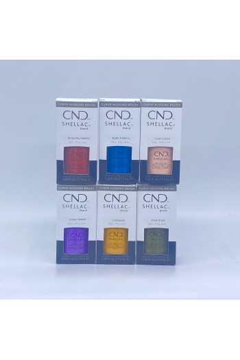 CND Shellac - Mediterranean Dream Collection - All 6 Colors - 0.25oz / 7.3ml Each
