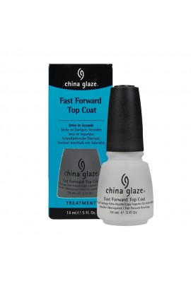 China Glaze Treatment - Fast Forward Top Coat - 0.5oz / 14ml