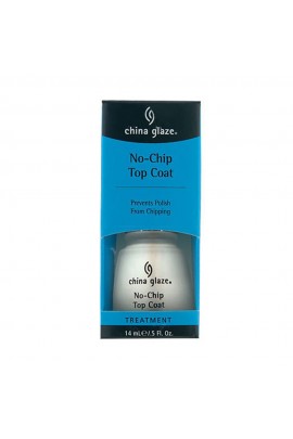 China Glaze Treatment - No-Chip Top Coat - 0.5oz / 14ml