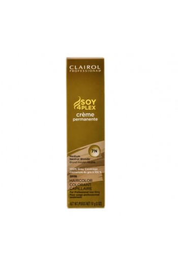 Clairol Professional - SOY4Plex - Creme Permanente - Medium Neutral Blonde 7N - 2 oz / 57g 