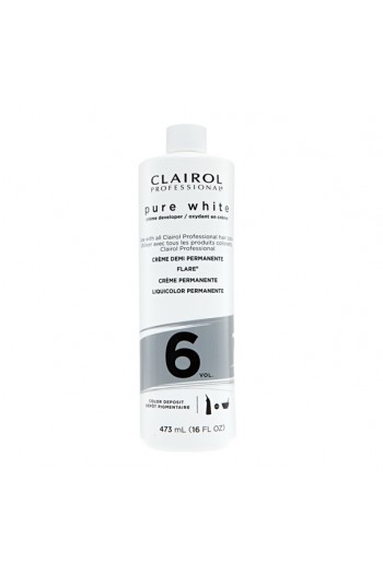 Clairol Professional - Creme Developer - Pure White - 6 Vol. - 16 oz / 473 mL