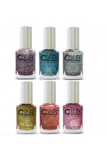 Color Club Lacquer - Halo Crush Collection  - All 6 Colors - 15 mL / 0.5 oz each
