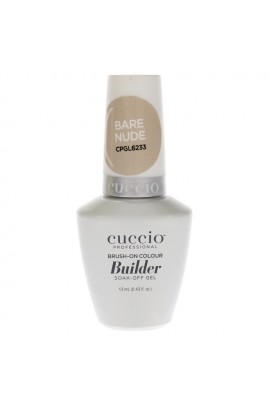 Cuccio Professional - Brush-On Colour Builder Soak-Off Gel - Bare Nude - 13ml / 0.43oz