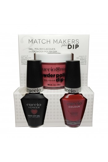 Cuccio Match Makers Plus Dip - Gel + Lacquer + Dip Powder (2oz) - Bella Natura Collection - Rock Solid - 13ml / 0.43oz Each