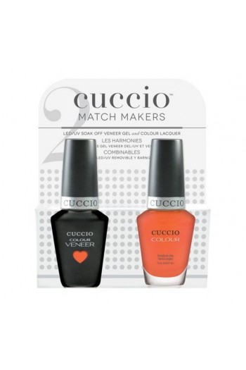 Cuccio Match Makers - Veneer Gel  & Lacquer - Be Fearless - 0.43oz / 13ml Each