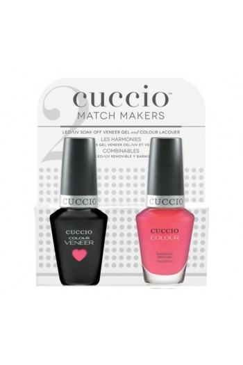 Cuccio Match Makers - Veneer Gel  & Lacquer - Pretty Awesome - 0.43oz / 13ml Each