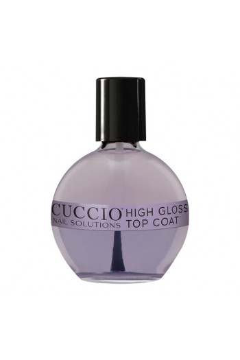 Cuccio Nail Treatments - High Gloss Top Coat - 75 mL / 2.5 oz