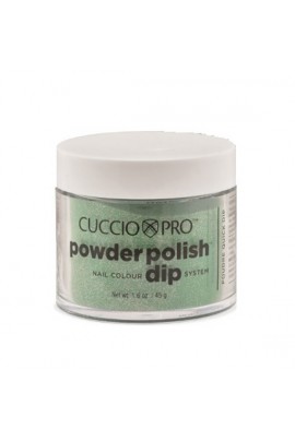 Cuccio Pro - Powder Polish Dip System - Emerald Green w/ Rainbow Mica - 1.6 oz / 45 g