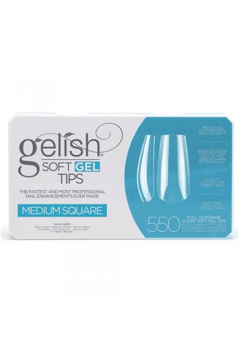 Harmony Gelish - Soft Gel Tips - Medium Square - 550 Tips