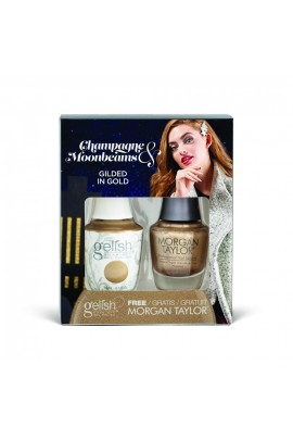 Harmony Gelish - Two of a Kind - Champagne & Moonbeams 2019 Collection - Gilded in Gold - 15ml / 0.5oz