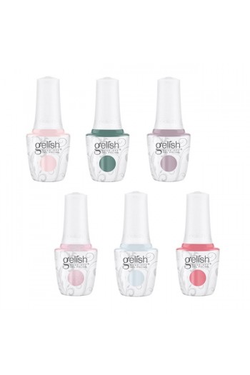 Harmony Gelish - Soak-Off Gel Polish – Full Bloom Collection – All 6 Colors – 15ml / 0.5oz Each