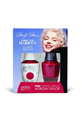 Harmony Gelish - Two of a Kind - Forever Marilyn Fall 2019 Collection - Classis Red Lips - 15ml / 0.5oz