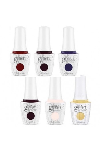 Nail Harmony Gelish - Thrill Of The Chill Winter 2017 Collection - All 6 Colors - 15 mL / 0.5 Fl. Oz. Each