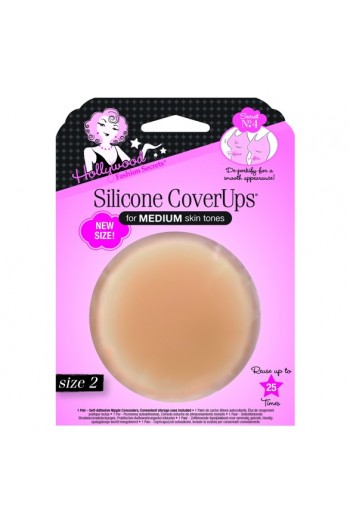 Hollywood Fashion Secrets - Silicone CoverUps - Size 2 - Medium Skin Tone - 1 Pair