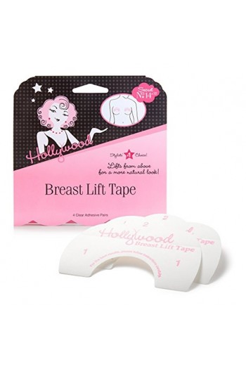 Hollywood Fashion Secrets - Breast Lift Tape - Clear - 4 Pairs