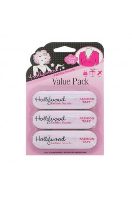 Hollywood Fashion Secrets - Value Pack Fashion Tape Tin - 3 Pack - 36 Double-Side Strips Each
