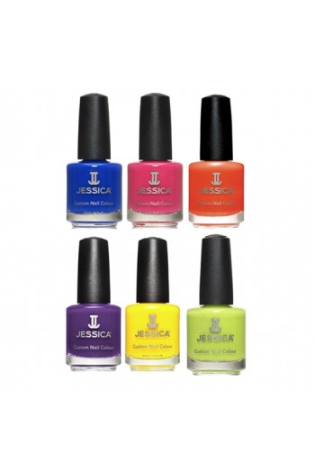 Jessica Nail Polish - Prime Summer 2017 Collection - 0.5oz / 14.8ml -  All 6 Colors