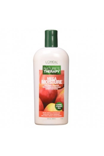 L'Oreal Technique Nature's Therapy - Mega Moisture Shampoo - Almond & Mango Oils - 12oz / 355mL