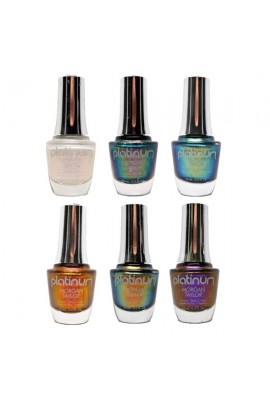 Morgan Taylor Platinum Nail Lacquer - Illusions Collection - All 6 Colors - 15 mL / 0.5 Fl Oz Each