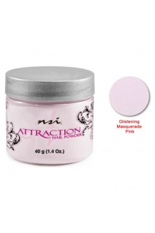 NSI Attraction Nail Powder - Glistening Masquerade Pink - 40g / 1.4oz