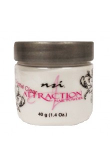 NSI Attraction Nail Powder: Crystal Clear - 1.4 oz / 40g