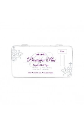 NSI Precision Plus - Square Nail Tips - Clear 200ct