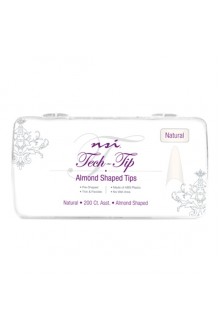NSI Tech-Tip - Almond Shaped Tips - Natural 200ct