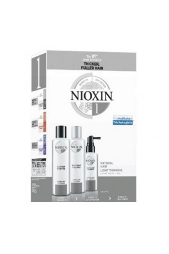 Nioxin System 1 - Natural Hair Light Thinning Light Moisture Kit - 3 pc