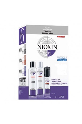 Nioxin System 6 - Chemically Treated Hair Progressed Thinning Intense Moisture - Kit 3 pc