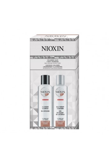 Nioxin System 3 - Colored Hair Light Thinning Balanced Moisture Kit - 300 mL / 10.1 oz Each