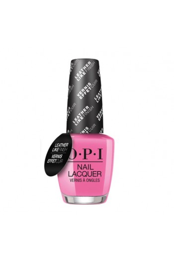 OPI Nail Lacquer - Grease Leather Like Finish Collection - Electryfyn' Pink - 0.5 oz /15 mL