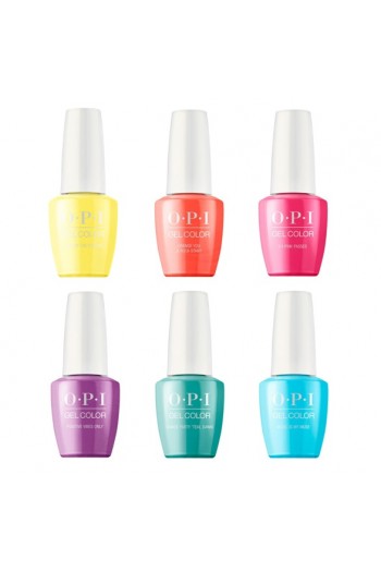 OPI GelColor - Neon Collection Summer 2019 - All 6 Colors - 15ml / 0.5oz Each