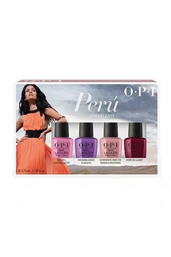 OPI Nail Lacquer - Peru Collection - 4 Pack Mini - 3.75 ml / 0.125 oz Each
