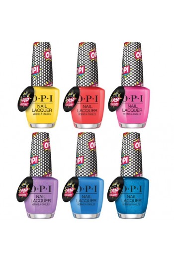 OPI Nail Lacquer - Pop Culture Collection - All 6 Colors - 15 mL / 0.5 fl oz Each