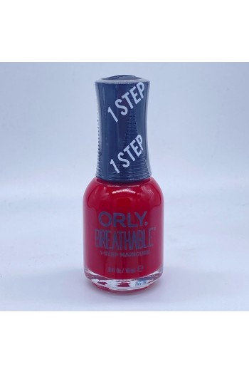 Orly Breathable Nail Lacquer - 1 Step Manicure - One In Vermillion - 0.6oz/ 18ml