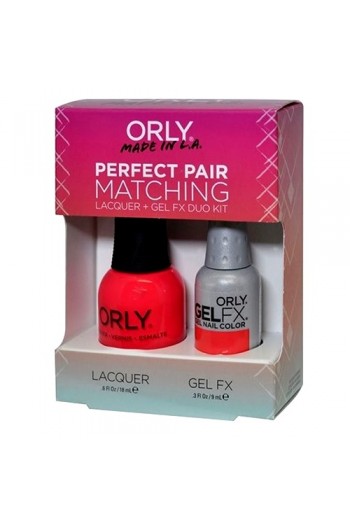 Orly Lacquer + Gel FX - Perfect Pair Matching DUO Kit - Hot Shot 
