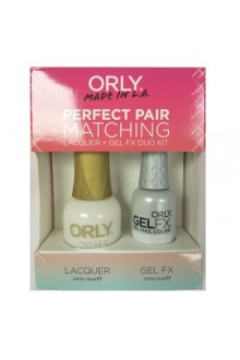 Orly Lacquer + Gel FX - Perfect Pair Matching DUO Kit - White Tips 