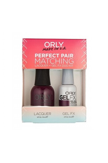 Orly Lacquer + Gel FX - Perfect Pair Matching DUO Kit - Plum Noir 