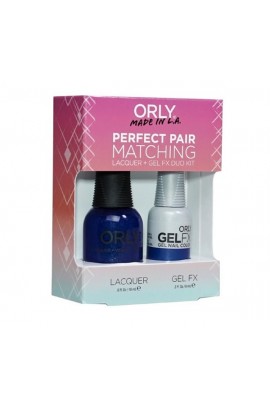 Orly Lacquer + Gel FX - Perfect Pair Matching DUO Kit -Royal Navy 