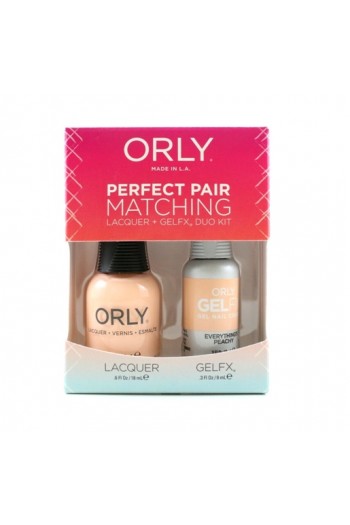 Orly - Perfect Pair Matching Lacquer + Gel FX - Everything's Peachy - 0.6 oz / 0.3 oz