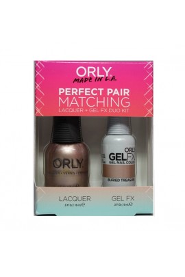 Orly - Perfect Pair Matching Lacquer+Gel FX Kit - Buried Treasure - 0.6 oz / 0.3 oz 