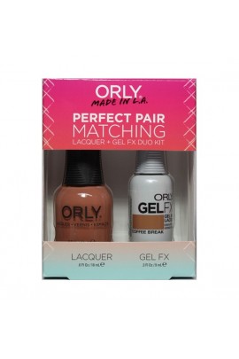 Orly - Perfect Pair Matching Lacquer+Gel FX Kit - Coffee Break - 0.6 oz / 0.3 oz 