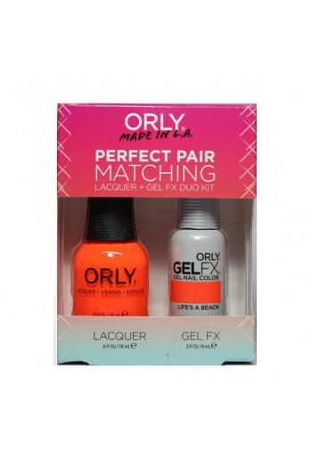 Orly - Perfect Pair Matching Lacquer+Gel FX Kit - Life's A Beach - 0.6 oz / 0.3 oz 