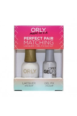 Orly - Perfect Pair Matching Lacquer+Gel FX Kit - Pointe Blanche - 0.6 oz / 0.3 oz 