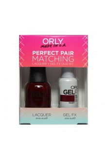 Orly - Perfect Pair Matching Lacquer+Gel FX Kit - Ruby - 0.6 oz / 0.3 oz